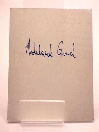 Item #116 Signed autograph card. Abdulrazak Gurnah
