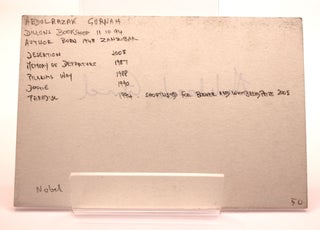 Signed autograph card
