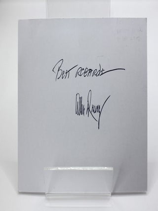 Item #118 Signed autograph card. Allen Drury