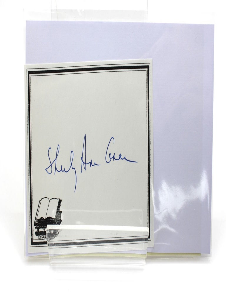 Item #120 Signed autograph bookplate. Shirley Ann Grau.