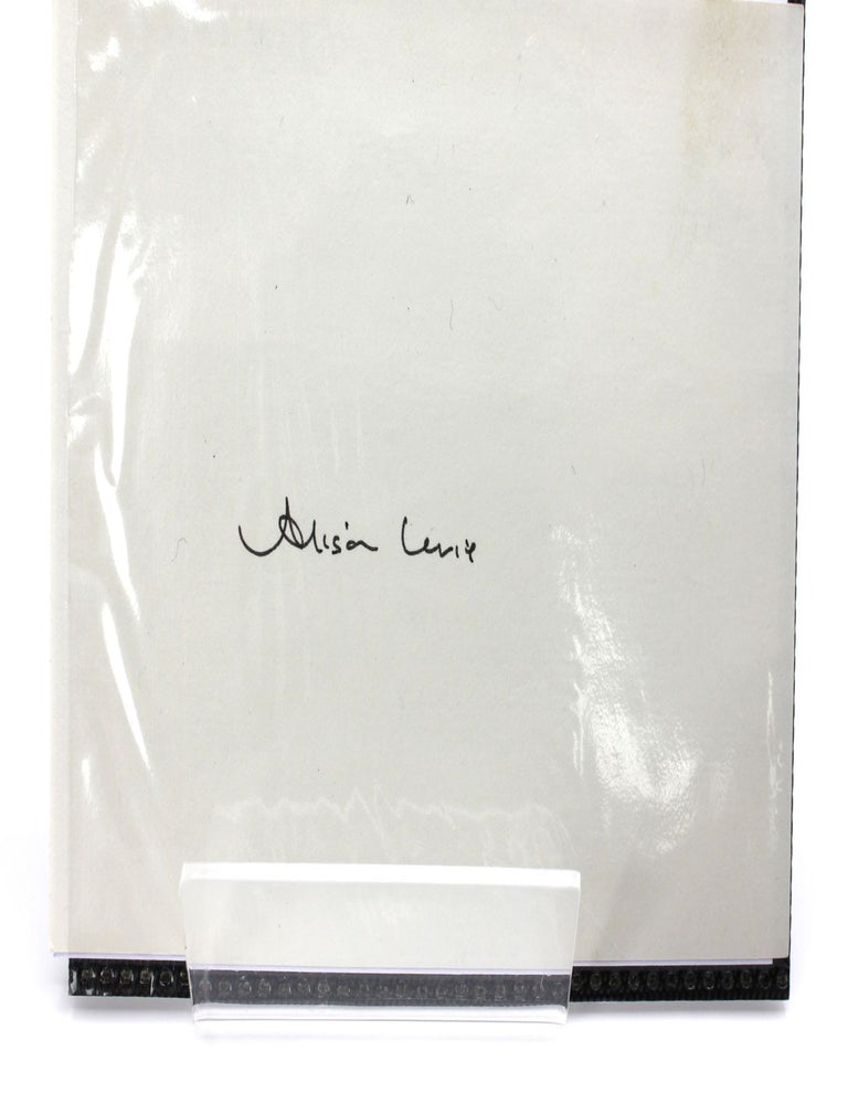 Item #127 Signed autograph card. Alison Lurie.