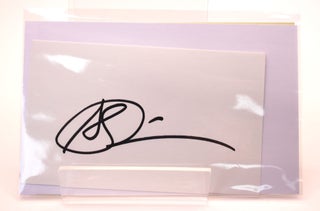 Item #128 Signed autograph card. Alice Walker