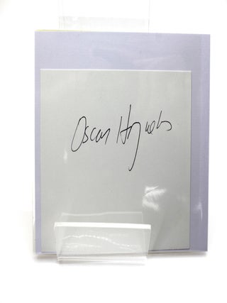 Signed autograph card