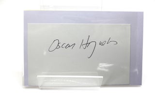 Signed autograph card