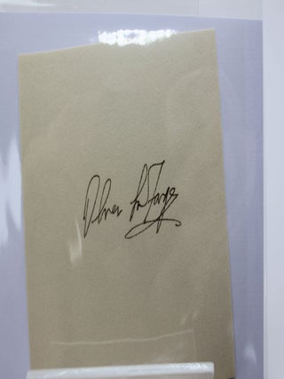 Signed autograph slip