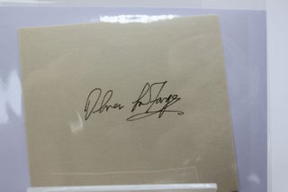 Signed autograph slip