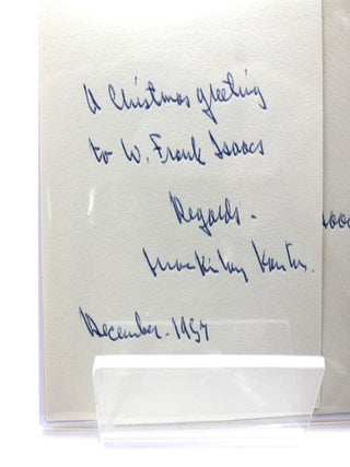 Signed autograph Christmas card