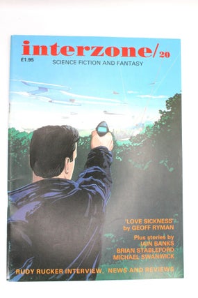 Item #263 Interzone Magazine 20, Summer 1987. Iain M. Banks, contributes