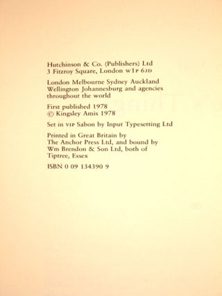 Item #5 Jake's Thing. Kingsley Amis