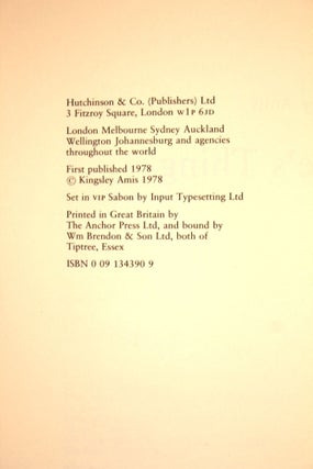 Item #5 Jake's Thing. Kingsley Amis