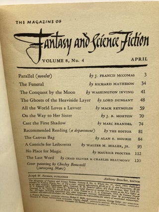A Canticle for Leibowitz (in Magazine for Fantasy and Science Fiction magazine 1955-1957)