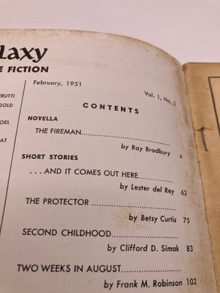 Fahrenheit 451 (in Galaxy magazine February 1951)